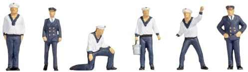 Noch® Marins, Figurines maritimes H0, idéales pour Les installations Miniatures et Les dioramas