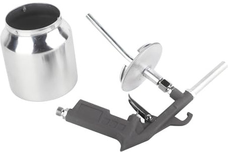 Sabbiatrice, Pistola Sabbiatrice con Contenitore in Alluminio 750cc e Corpo in Fusione di Alluminio. Pratico Ed Efficiente per Rimozione Ruggine, Sabbiatura, Lucidatura