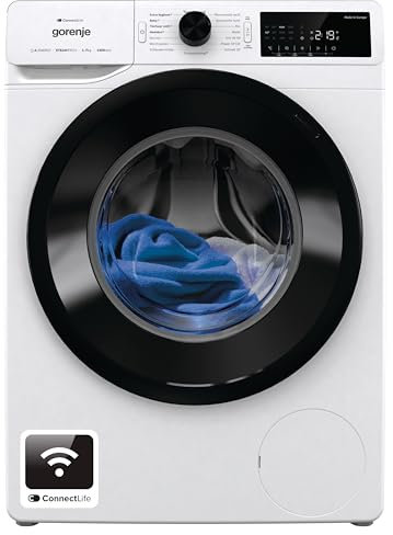 Gorenje WPAM74A1T Waschmaschine mit Dampffunktion/ConnectLife / 7Kg / 1400 U/min / 15 Programme/Totaler AquaStop/Wave Active Trommel/ExtraHygiene/PowerWash/Schnell Waschgang/EEK: A-10%
