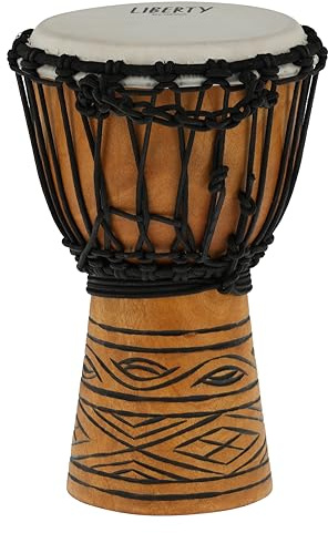 GEWA Liberty Djembé Urban Series - Tamaño (Diámetro): 7 (17 cm), Altura: 12 (30,5 cm) - Número de cuerdas: 16