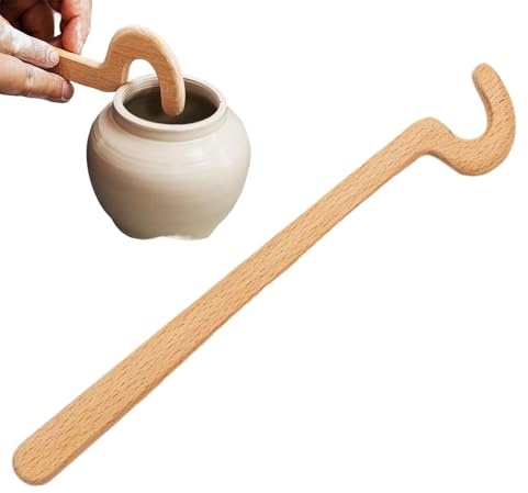 Pottery Trimming Tools - Wooden Turning Stick For Pottery, Ergonomic Modelling For Carving Enameling And Manual Shaping