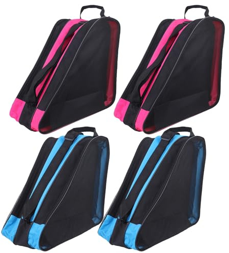 SUPVOX 4 pezzi Borse per scarpe da pattinaggio sul ghiaccio - Borse per pattini con maniglia superiore per bambini Pattini in a rotelle per pattinaggio sul ghiaccio Accessori per donne, uomini e