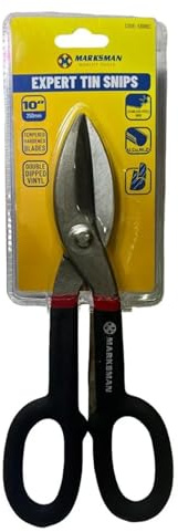 Beesavvy Expert Tin Snip, Tempered Hard Blades, Drop-Forged, Comfort and Durable, Vinyl Grip Handle, Suitable in Cutting Aluminium Sliding, Ideal for Cutting Sheet Metal & Roofing