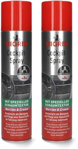 Nigrin 20442 Berries & Cream Spray pour cockpit 400 ml (Lot de 2)
