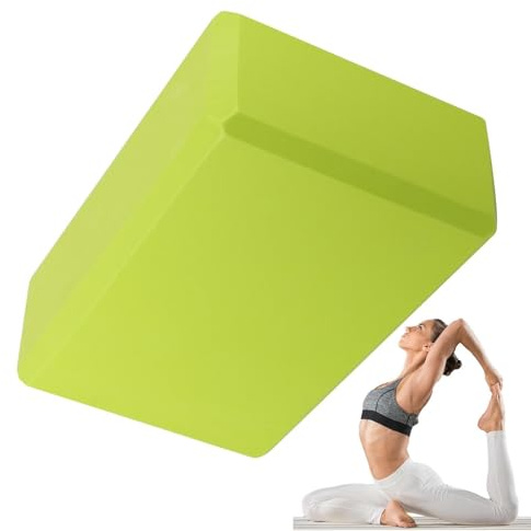 Stödjande yogablock – skumtegeltränare 23 x 15 x 7,6 cm, Pilates stöd 120 g | Halk- och justeringsbalanstillbehör, övningshållning, stabilitet, flexibilitet, hjälputrustning för mig