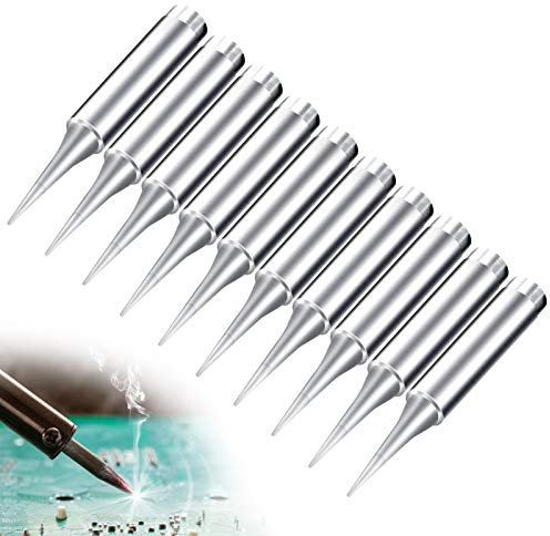 10pcs Panne à Souder, 900M-T-I Pointes à Souder Embouts de Fer à Souder Rechange pour station de soudage 936, 937, 938, 969, 8586, 852D