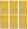 Lametta Vorhänge Gold Glitzer,Party Vorhang Goldene Folienvorhänge,Foto Hintergrund Folien Luftschlangen Dekoration,Metallisch Tinsel Curtain für Geburtstag,Silvester,Neujahr,Hochzeit Party Deko