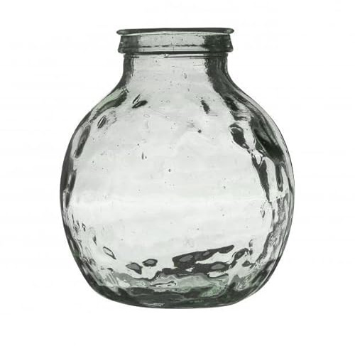 JARRÓN NATURAL LIVING Louise 9L DE Vidrio Reciclado DIAM 25CM X H30CM