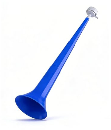 Vuvuzela Stadium Horn,Blue Large-size Collapsible Blow Horn,Noise Makers | Loud ABS Party Air Horn, Cheering Bull Horn Loud Speaker for Sporting Events,Games and Festival Party