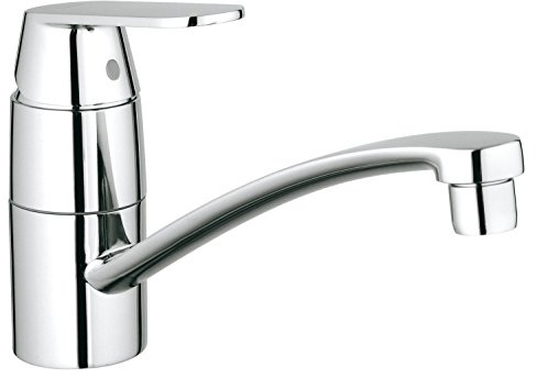 Grohe Eurosmart Cosmopolitan Küchenarmatur, niedriger Auslauf, Niederdruck 31179000 Chrom flacher Auslauf Niederdruck
