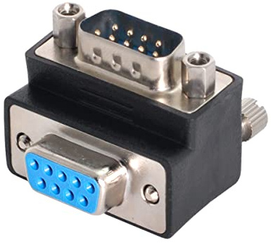 chenyang RS232 9Pin DB9P maschio a femmina D-SUB angolato verso l'alto 90 gradi tipo adattatore di estensione vite a testa zigrinata