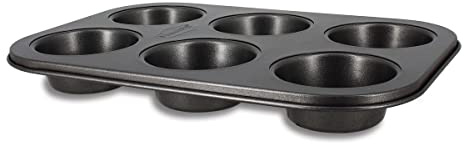 MENASTYL - Plaque à 6 muffins amandine en acier carbone anti adhésif - 6020746