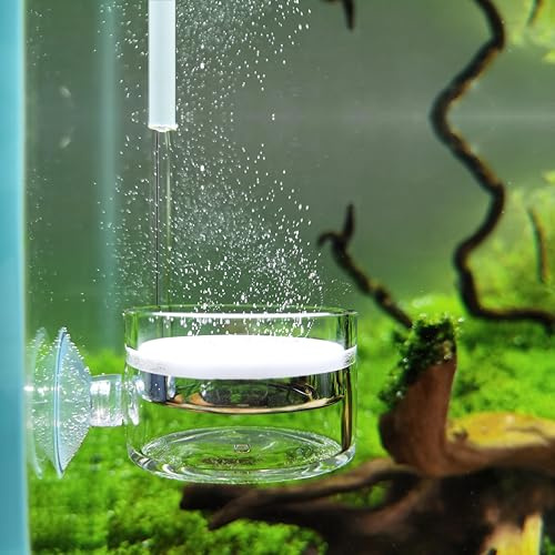 JARDLI Pollen Glass CO2 Diffuser with U-Shape Connecting Tube for Aquarium Planted Tank (2 for 50-80 US gallons)
