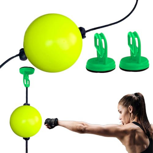 Punching Ball – Pallone Riflettente Punching Punching Doppio Sacchetto per Interno, Attrezzatura Professionale Boxe con Ventosa