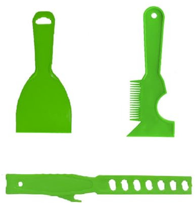 Le kit de racloir à spatule comprend un pinceau, un rouleau de nettoyage et un bâton mélangeur de peinture pour réparer la peinture murale et les outils de retrait de mastic