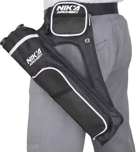 Archery Quiver 3 Protected Arrow Tubes Quivers Arrows Holder Bag Carry Bags - Adjustable Belt Waist for Youth Adults Target Practicing Outdoor