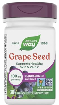 Nature's Way Grape Seed Extract, Antioxidant Support*, Polyphenols, 30 ct