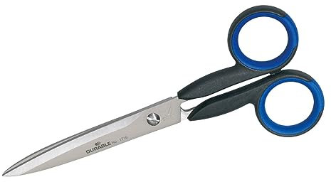 Durable 171601 Supercut Ciseaux Universels 15 cm Acier Inoxydable Dépoli Noir/Bleu