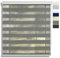 EFIXS Doppelrollo mit Kassette Montage Wand/Decke mit Bohren Breiten: 40-220, Höhe: bis 240 Hier: BxH (210 x 175) cm (Grau) Premium Duorollo, oder ohne Bohren mit Klemmhalter am PVC-Fenster