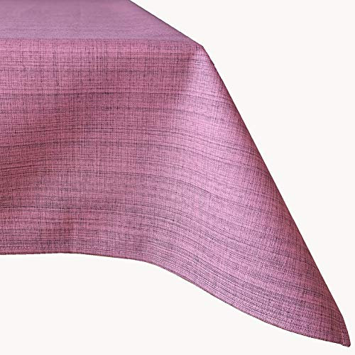 Raebel OHG Outdoor Tischwäsche wetterbeständig für Draussen und Drinnen - Größe und Farbe wählbar (130 x 160 cm, Altrosa
