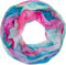 styleBREAKER Damen Loop Schal mit buntem Aquarell Farbverlauf Muster, leichter sommerlicher Schlauchschal mehrfarbig 01016220, Farbe:Pink-Blau-Grün