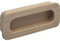 ALLES IM GRIFF Griffmuschel Cidras Breite 110mm, Schiebetür Griffmulde aus Holz, Muschelgriff Einlassmaß 102x42mm, Buche roh