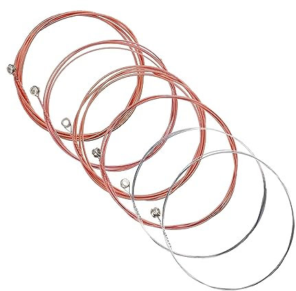 WJRQD Guitar Strings, Gitarrensaiten, Premium Durable Steel Strings für Westerngitarre, Klassik-, Konzert- und Akustikgitarren - 6 Saiten Set für perfekten Klang und Spielkomfort.