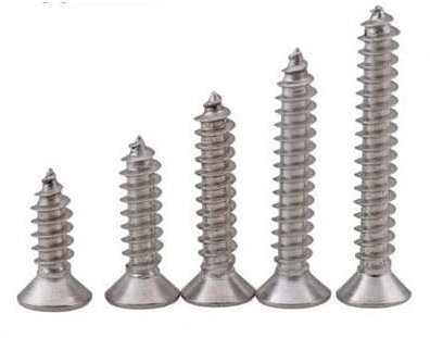 Haroar 100 Uds GB846 M5x35mm304 Cabeza Plana de Acero Inoxidable Cabeza avellanada Cruzada Clavos inoxidables autorroscantes