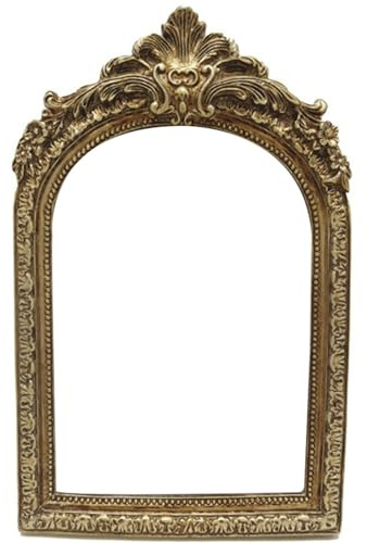 NASSMOSSE 5x7 Antique Picture Frame, Vintage Arched Picture Frame, Resin Photo Display Stand for Tabletop or Wall, Art Decor