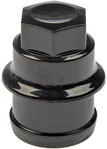 Dorman 711-026 Black Wheel Nut Cover M27-2.0 Compatible with Select Cadillac / Chevrolet / GMC Models, 4 Pack
