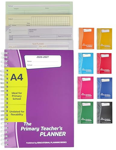 Educational Planning Books Primary Teacher Planner 2026-2027, A4 (PTP1-P)