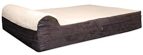 KOPEKS Dog Bed Replacement Cover Memory Foam Beds - Plush Brown - Extra Large (Jumbo Size) (KPS-1095)