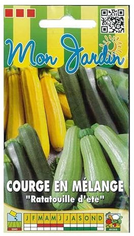 Sachet de graines de Courges en mélange (Ratatouille d'été) - 2 g - légume fruit - LES GRAINES BOCQUET