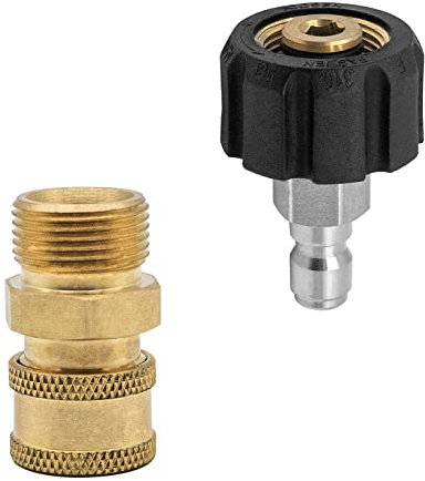 DERASL Pressure Washer Adapter Set, Quick Connect Kit (M22)