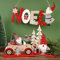 FLOFIA 3 Set Ornamenti Natalizi in Legno Addobbi Natalizi Decorazioni della Tavola in Legno Decorazioni Natalizie Fai da Te per Festa di Natale