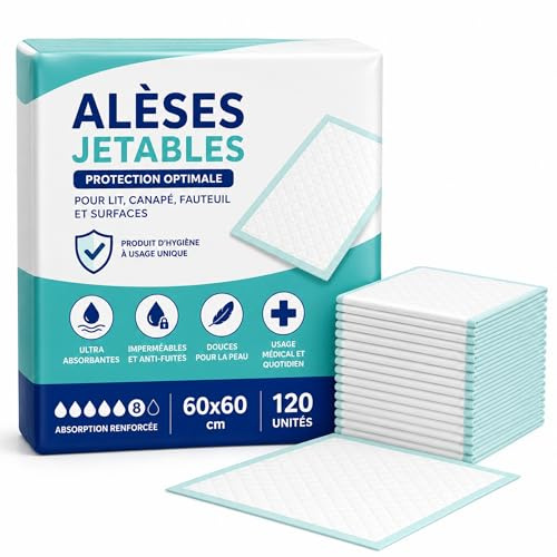 Le Pro du Médical - Protector desechable para incontinencia Ultra-Absorbente (60 x 60 cm, 120)