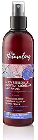 Naturalong - Spray Refesh Curl - Spray Rafraîchissant Boucles Hydratant et démélant sans rinçage - Redessine les boucles - 250ml