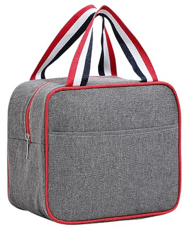 Julyue Borsa per Il Pranzo per Donne e Uomini, Borsa per Il Pranzo Isolata di Grande capacità, Contenitore per Alimenti Riutilizzabile per Il Pranzo al Sacco per Picnic in Viaggio D'ufficio