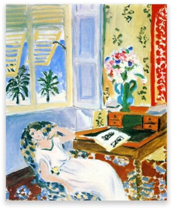 LZ6J8C9 Henri Matisse Famosos lienzos impresos una siesta Famosa reproducción de pintura al óleo. Cuadros en lienzo para decoración de sala de estar 90x70cm sin marco