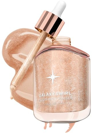 Erinde Olio Corpo Illuminante – Champagne, Olio Brillantini Corpo, Idratante e a lunga durata, Glitter Body Luminizer, Crema Glitter Highlighter, Body Shimmer Makeup per viso corpo gamba–25 ml