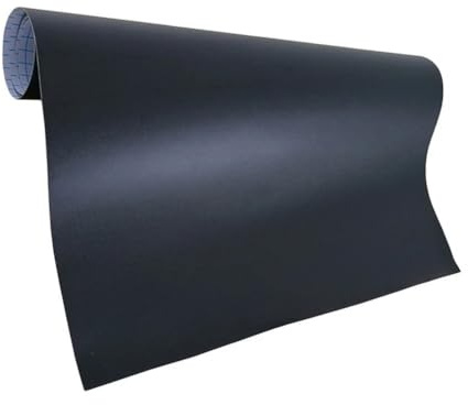 Blackboard Paper Sticker Roll 44 x 200cm - Dry Erase Message Board with Free Marker Pen for Office Home School Kids Room (Black)
