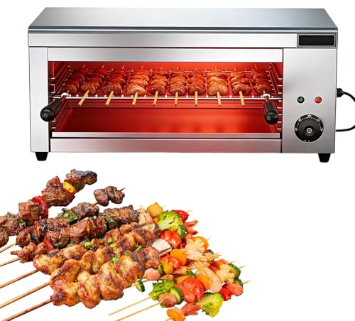 BeoyNot Grill Salamandra, Microhorno, Tostador, Calentamiento Rápido, Interruptor de Control, Temperatura Ajustable 50-300℃ y 4 Alturas, para Restaurantes, Catering, Eventos