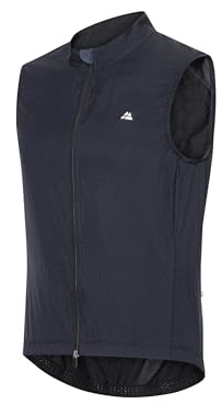 DANISH ENDURANCE Cycling Gilet for Men, Windproof & Packable Cycling Vest with Breathable Back, Road Cycling Layer for Windy Rides