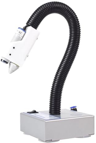 Ionizing Air Gun System, Anti Static Snake Blower with Adjustable Air Volume Automatic Sensing for Industrial Dust Removal & Static Elimination