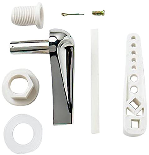 Merriway® BH01568 Low Level WC Toilet Cistern Handle Set, Plastic - Chrome Plated