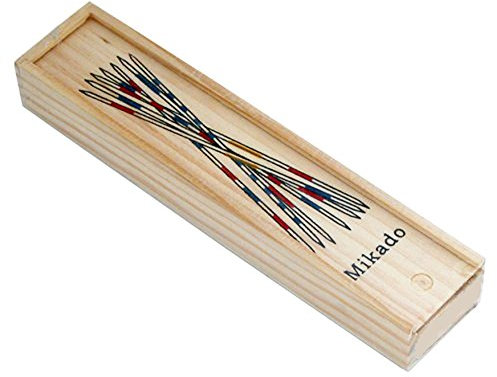 HAC24 Mikado gioco in scatola di legno gioco da viaggio con bastoncini Mikado