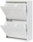 Atahome Recycling Bins for Kitchen Metal Slim Trash Bin Cabinet 4 Bins Plastic Buckets with Metal Handles, 4x15 Litres Bin Divider Storage Organiser, Sturdy Rubbish Bin Didyma 2+2 Drawer (White)