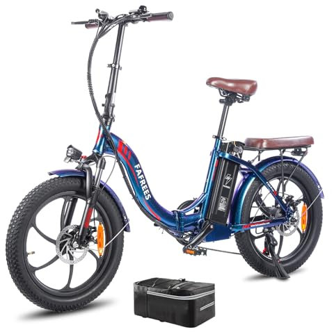 Fafrees E Bike Klapprad 20 Zoll, Ebike Herren 36V 18AH Akku, Elektrofahrrad Reichweite bis zu 70-150km, Faltrad E-Bike Damen 250W Fatbike, Mountainbike 25km/h, F20 Pro