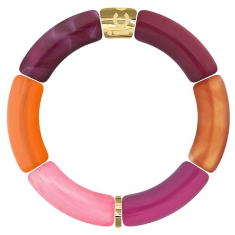 ICE -WATCH N/A Damen Jewellery – Bella Armband Fuchsia Orange – modisches Armband Fuchsia und Orange für Damen (024181), mehrfarbig, Einheitsgröße, Einheitsgröße, Acryl, Acryl