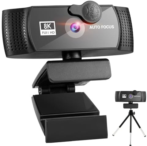 YVAAASIYC Cámara Web 8K 4K 1080P Full HD automática con micrófono, cámara USB for PC, computadora portátil, Video Mini(8K)